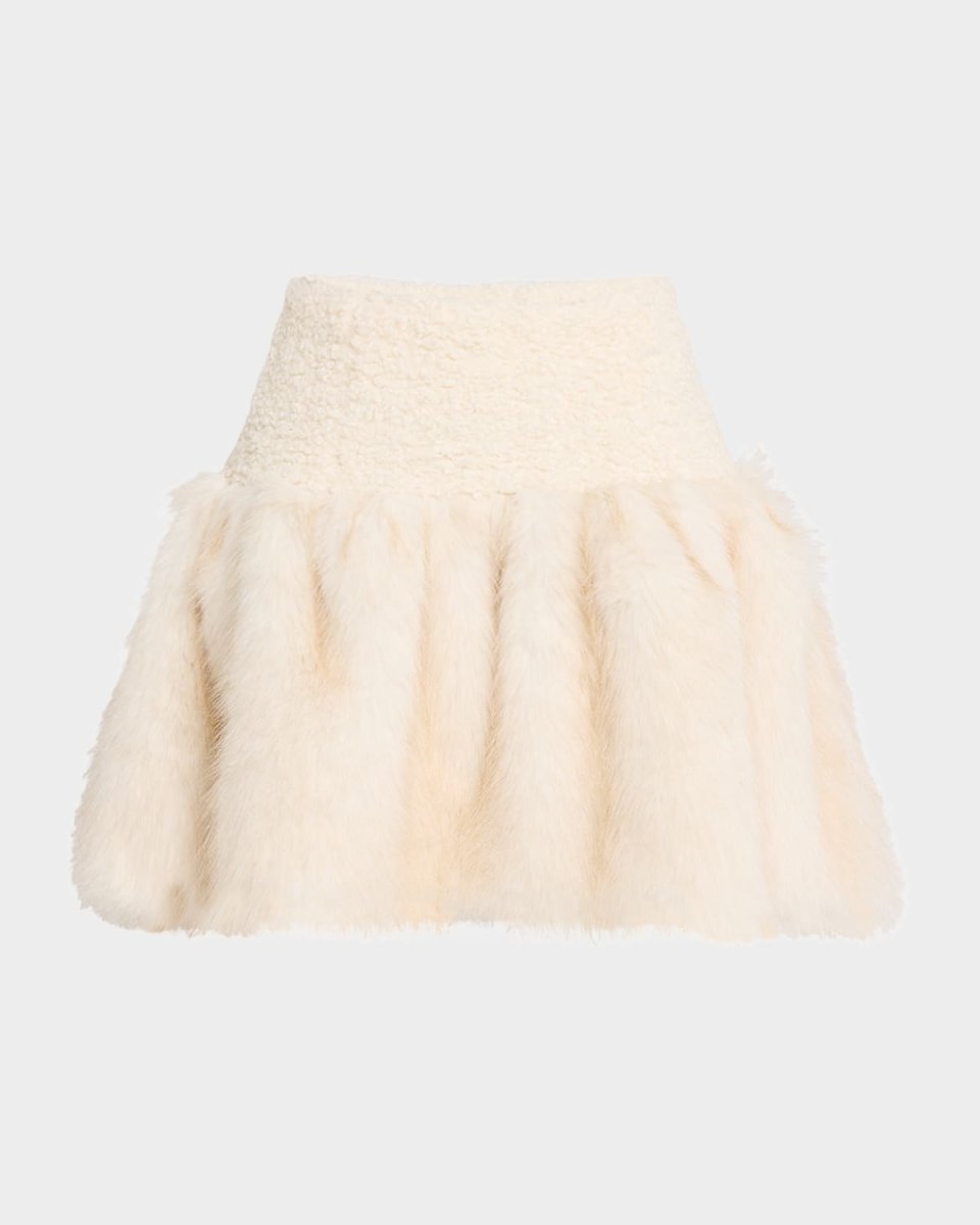 Lita Faux Fur Mini Skirt